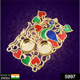 Rakasha Bandhan Special Puja Thali, Kumkum Thali Holder, Pooja Return Gift, Indian Housewarming Gifts, Brother / Bhai / Bhabhi / Sister / Family   for Rakshabandhan, Diwali