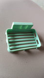 Multipurpose Wall-Mount Soap Dish with Self-Draining Slotted Base (1 Pc)