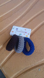 Tyre Shape Hair Rubber Bands Pack of 3 (Multicolour), Hair accessories