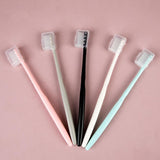 Kids Adults Ultra Soft-bristled Toothbrush With Cover (10 Pcs Set)