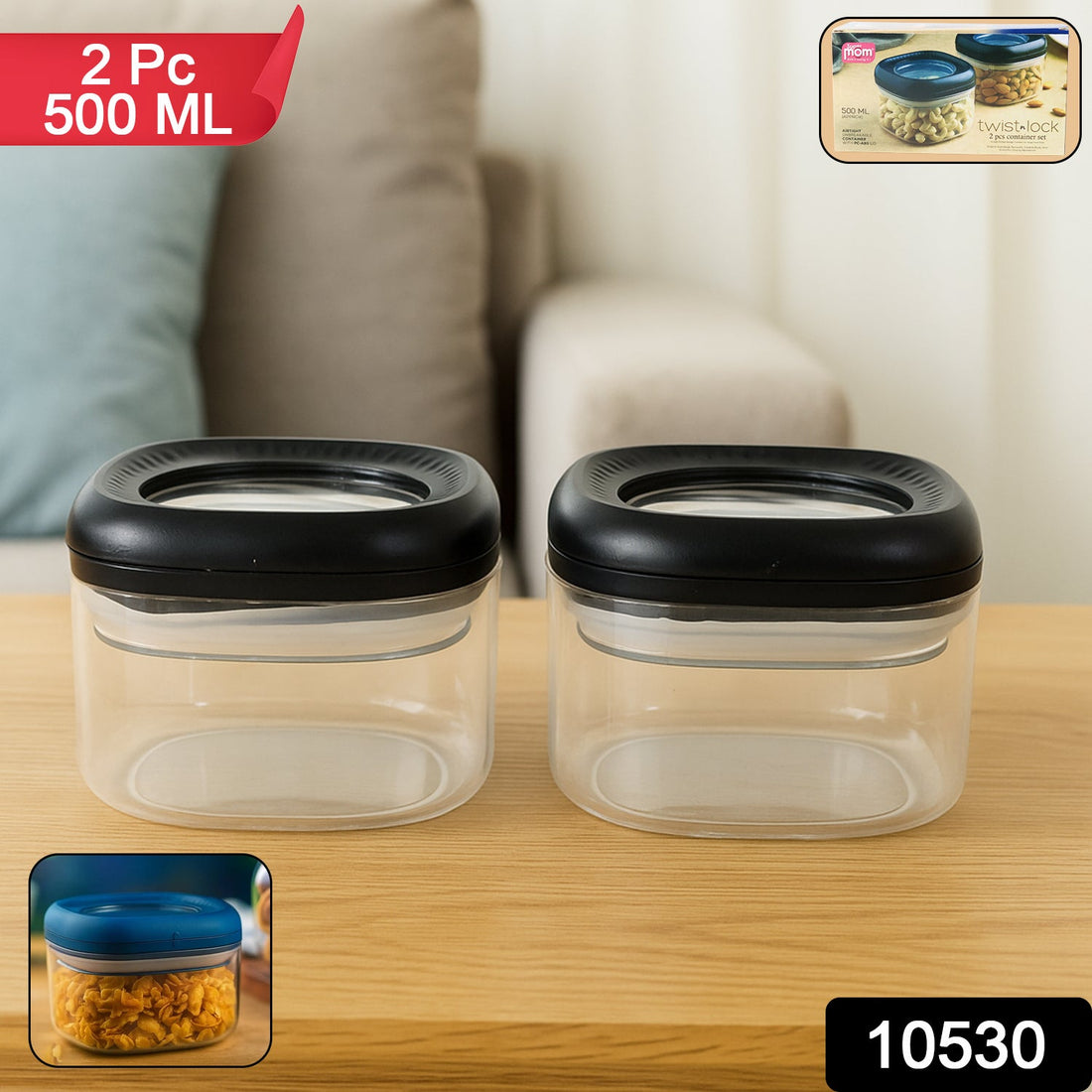 Supermom Plastic Twist & Lock Storage Container Set 