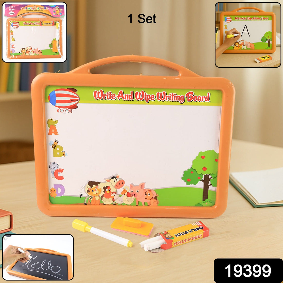 Kids’ Learning Drawing Board with Dual-Surface Design