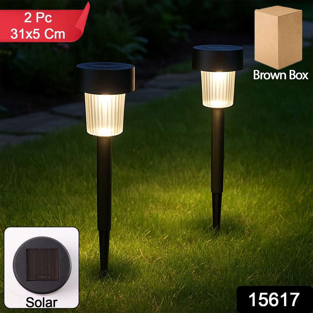 Solar-Powered LED Garden Spike Light