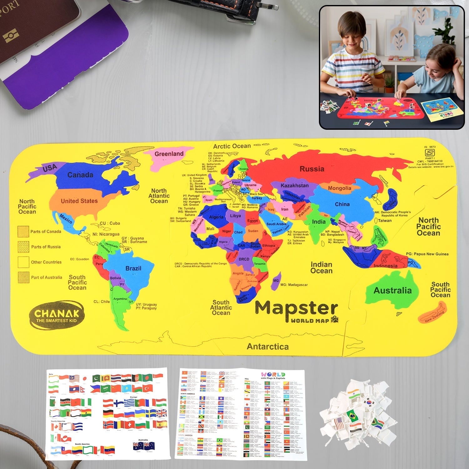 Aditi World Map Puzzle for Kids