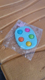 Silicone Push Pop Keychain Toy for Kids (1 Pc)