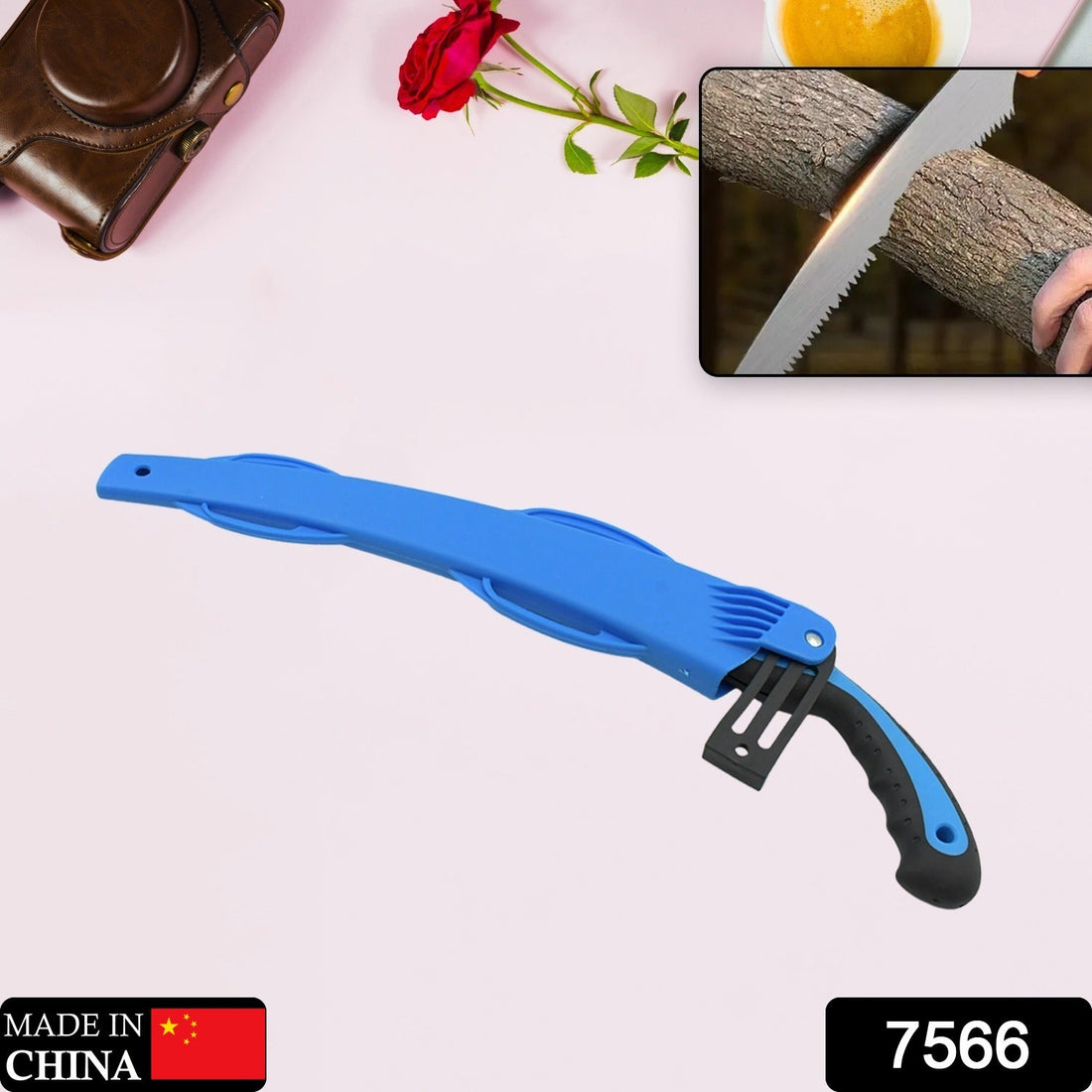 20-inch pruning saw with high carbon steel blade for gardening