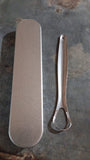 Stainless Steel Tongue Scraper for Bad Breath & Oral Hygiene, Metal Case Included (1 Pc)