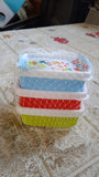 3-Piece Multicolor Airtight Container Set – Rectangular Food & Fridge Storage