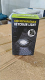 Mini Rechargeable Keychain Flashlight - 4 Light Modes with Folding Bracket & Magnetic Base