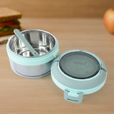 Ganesh Tiara 400ml Stainless Steel Insulated Lunch Box With Leakproof Lid  Folding Spoon
