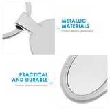 Durable Polished Oval Key Ring