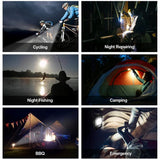 Mini Rechargeable Keychain Flashlight - 4 Light Modes with Folding Bracket & Magnetic Base