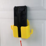 1 Pc Wallmount Mobile Stand With Hook for and stuffs purposes. (Mix Color / 1 Pc)
