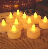 Festival Decorative - LED Tealight Candles | Battery Operated Candle Ideal for Party, Wedding, Birthday, Gifts, Diwali (12pc) (White)