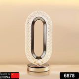 6878 Touch Control Crystal Table Desk Lamp 3-way Dimmable Light Usb Rechargeable Crystal Diamond Table Lamp Exquisite Night Stand Light Lamp Beside Lamp For Bedroom Living Room Decorative Desk Lamp